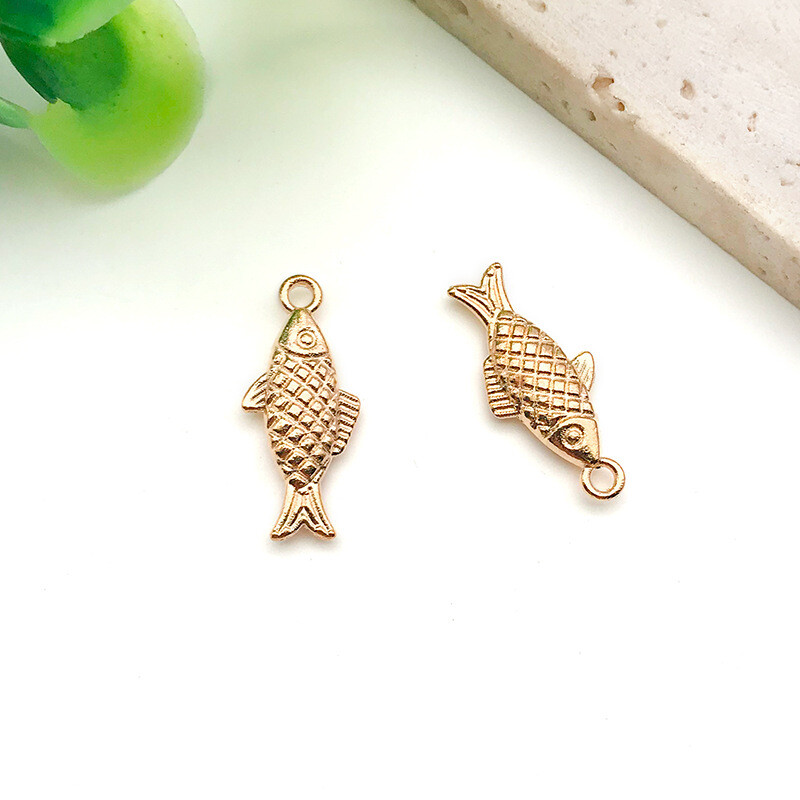 10pc KC Gold Marine Organism Charms Pendants for Jewelry Making Earring Necklace