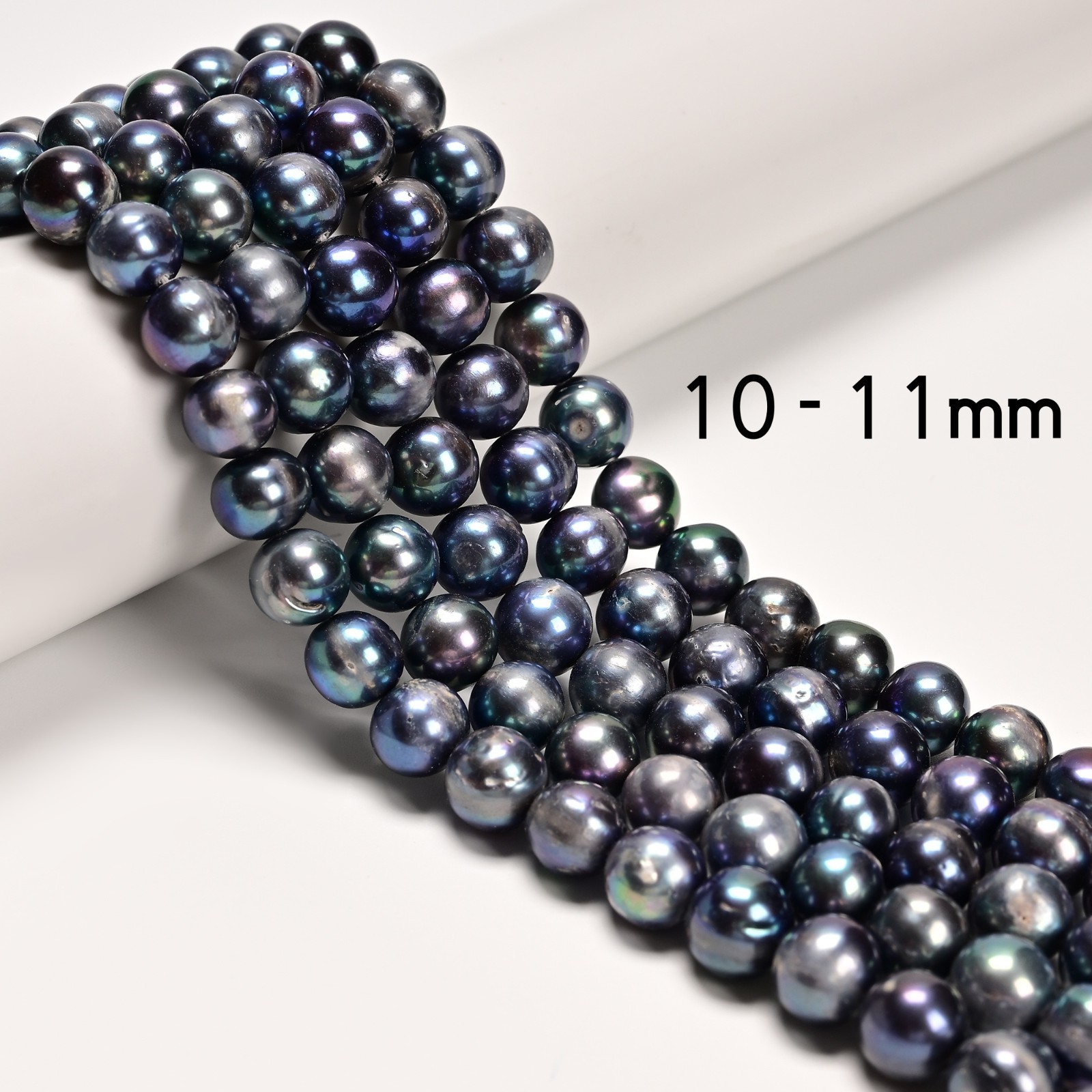 Grade A Peacock Fresh Water Pearl Potato Beads Size 7.5-8mm 9-10mm 14.5”Strand