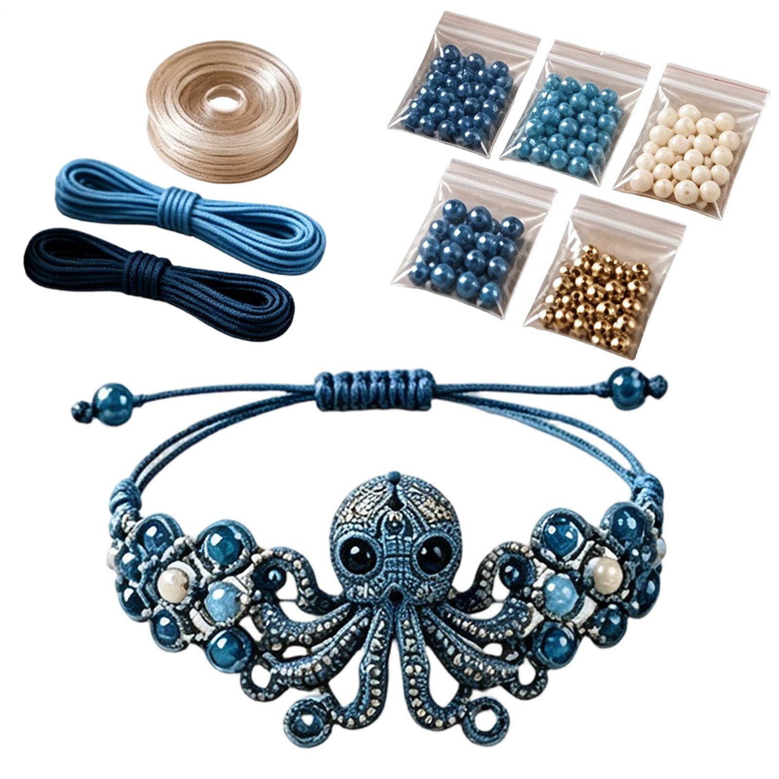 Bead Bracelet Making Kit 3D Animal Jewelry Crafting DIY Bracelet