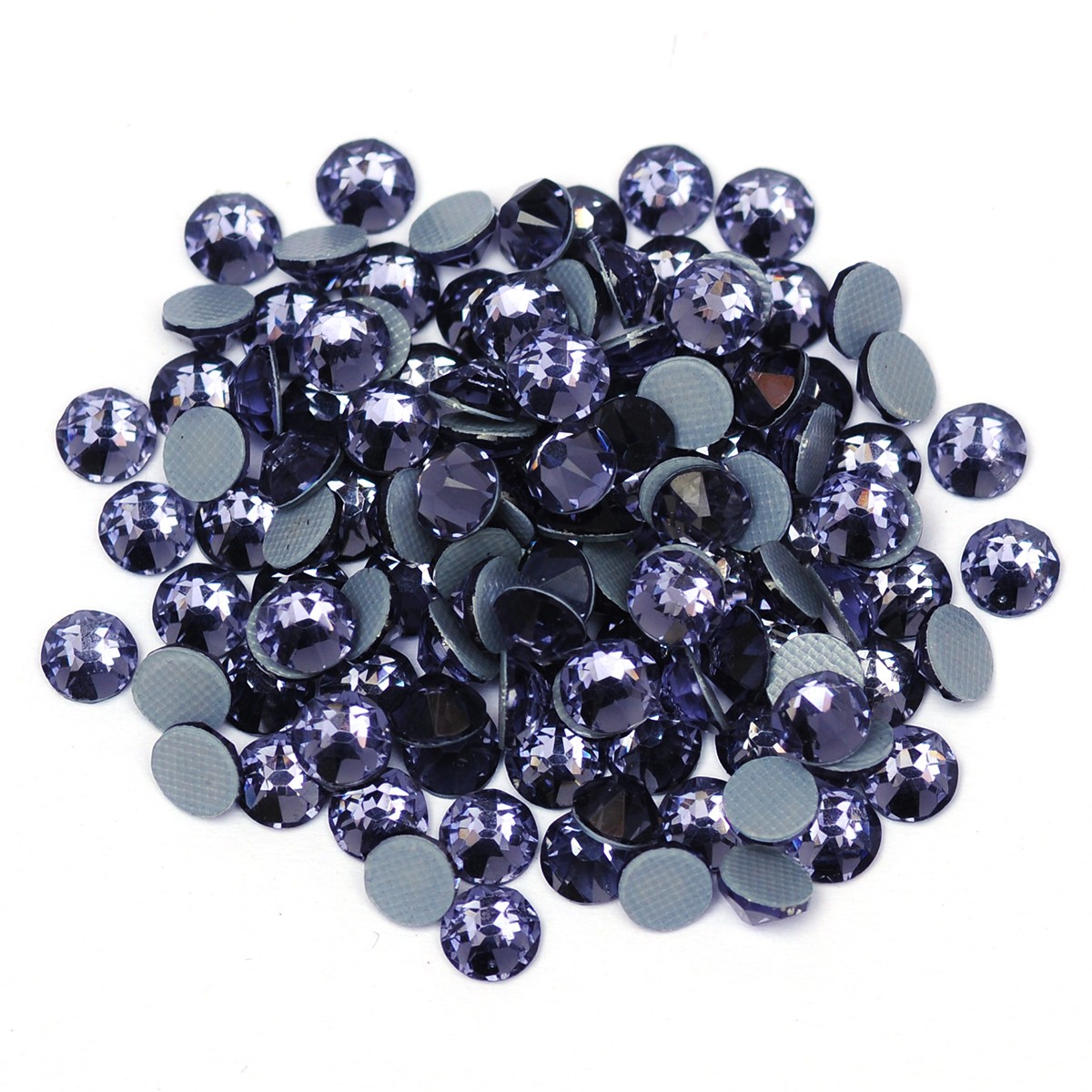 Tanzanite Flat Back Rhinestones Hotfix Iron On Crystals Strass DIY Glass Stone