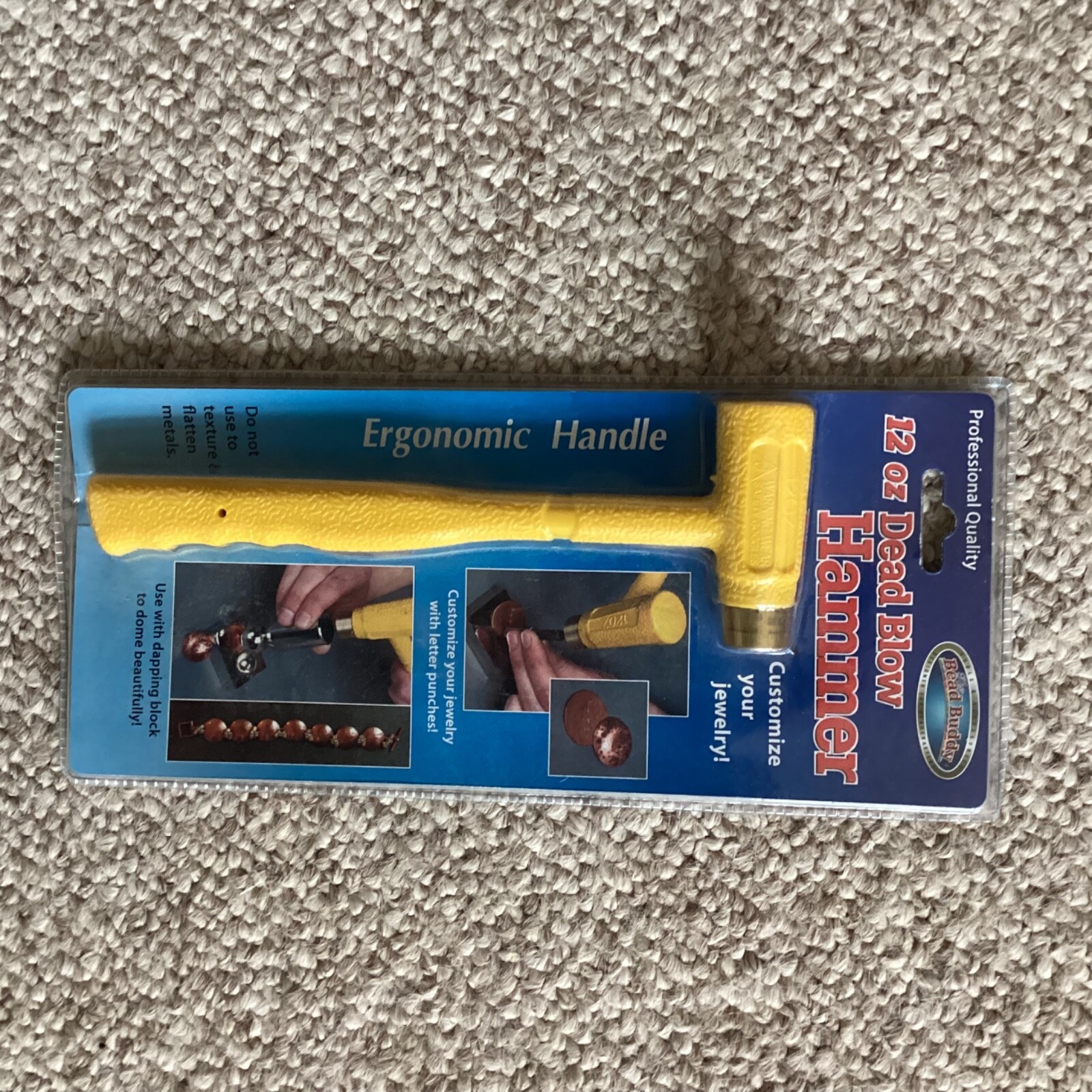 Bead Buddy 12 oz Dead Blow Hammer-Ergonomic Handle