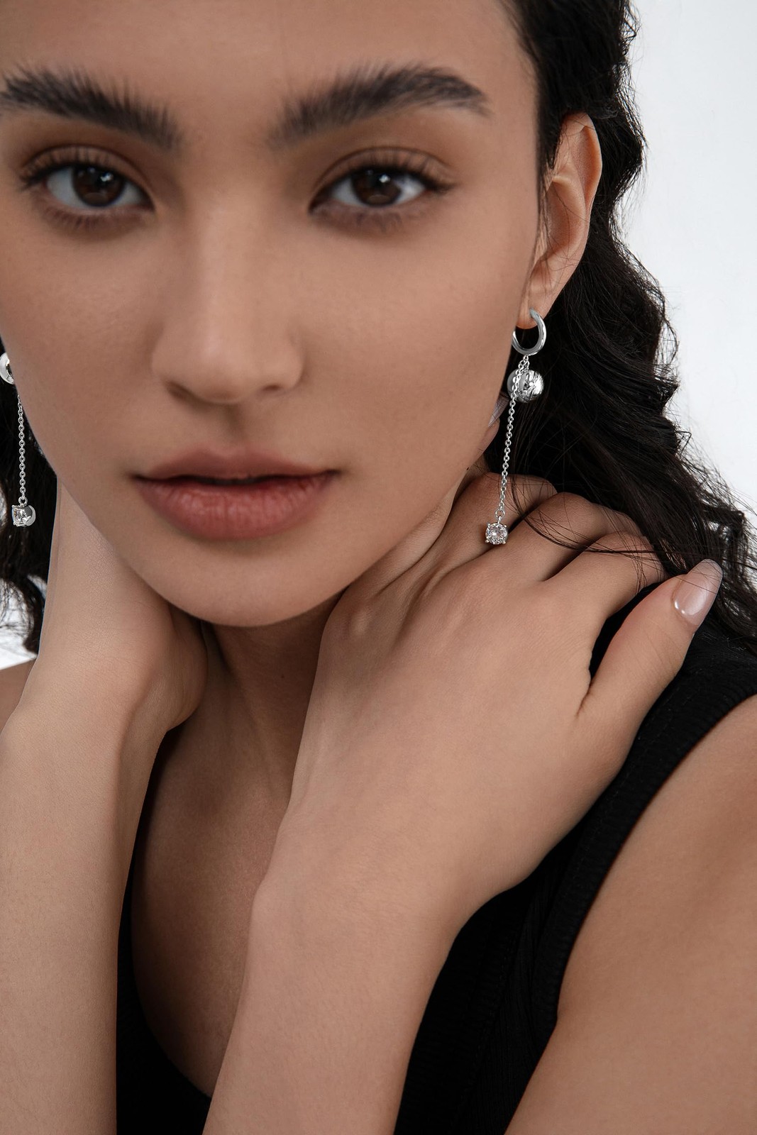 Silver Ball Drop Dangle Earrings for Women S925 Sterling Silver Post | Trendy Si