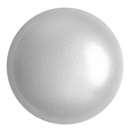 Cabochon Par Puca® 25mm – White Pearl – (1 Piece) Czech Glass Cab