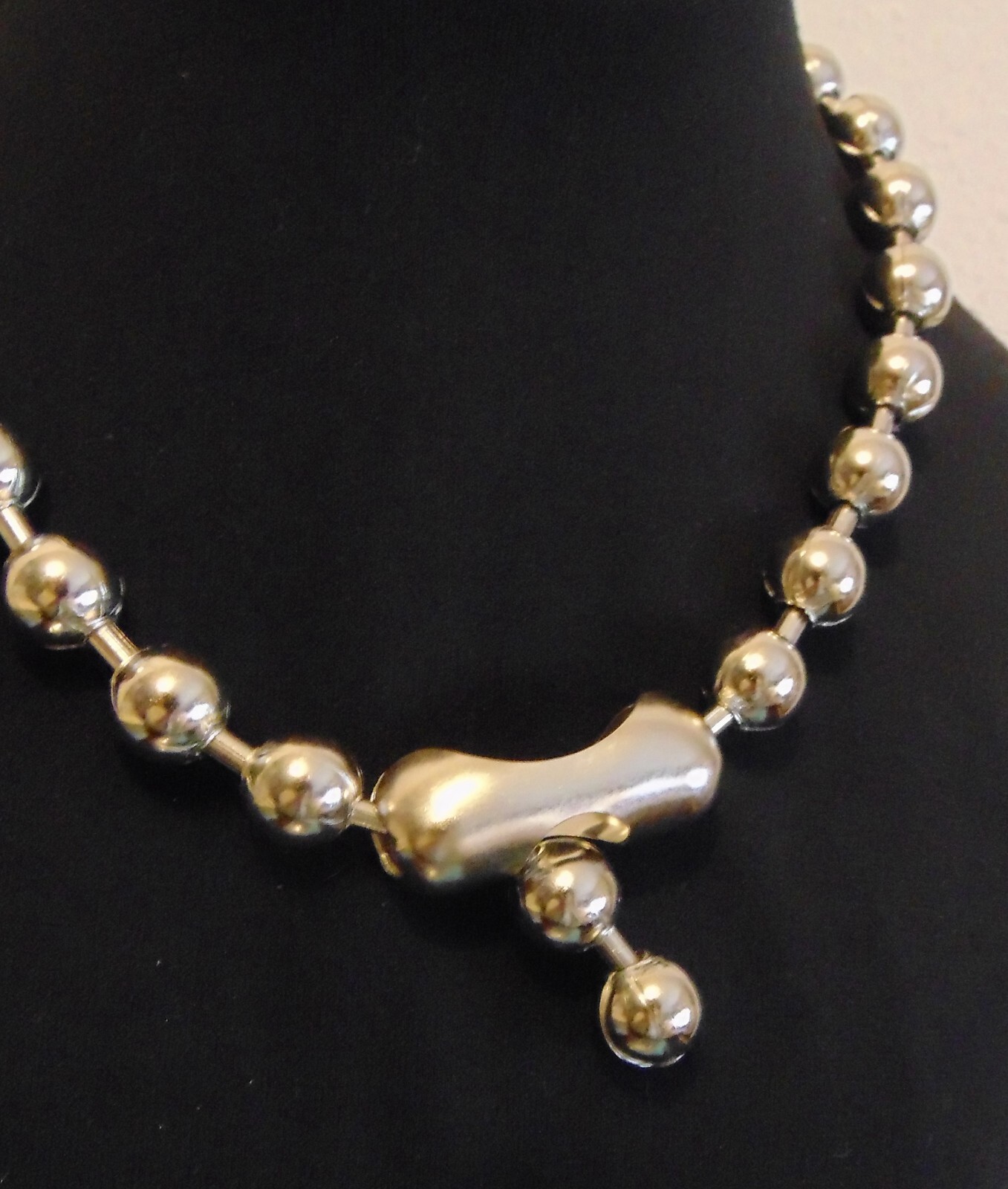 12mm #30 Steel BALL CHAIN NECKLACE or Bracelet Goth Punk 1/2″ BEADS Pick Length