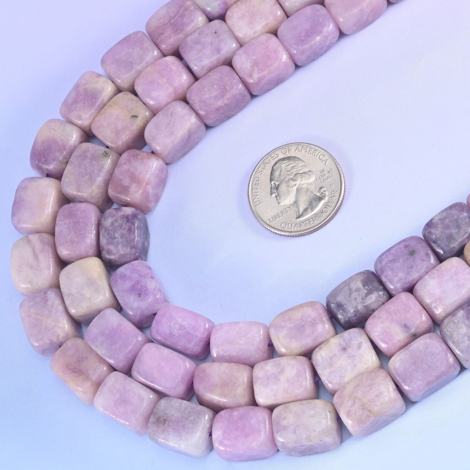 Natural Gemstones Rectangle Cube Nugget Beads Size 9mm to 14mm