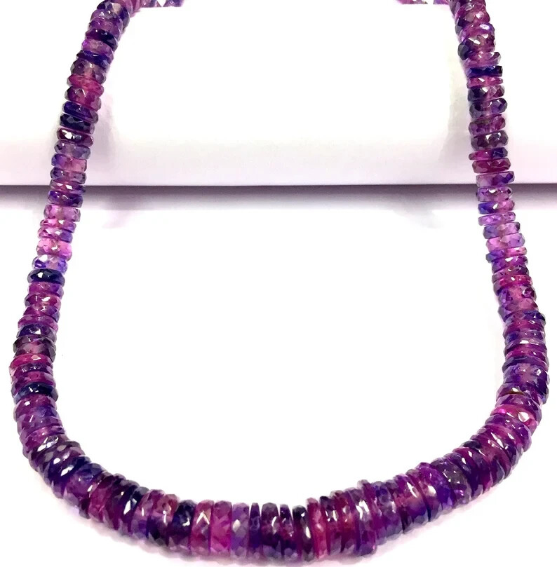 AAAA+QUALITY Extremely Rare~Pinkish Purple Blue Beads Sparkling Strand Beads.