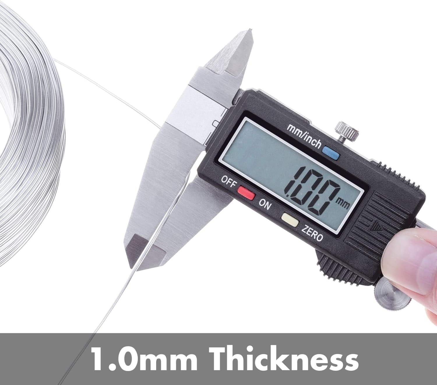Aluminum Wire, 18 Gauge 328 FT Metal Wire Bendable Sculpting Aluminum Line 1mm
