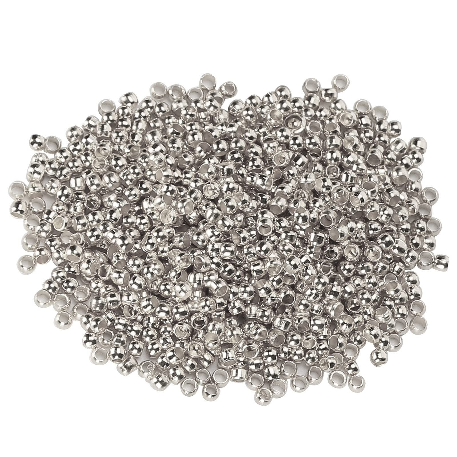 Crimp Beads, Easy to Use Simple Positioning Beads Crimp End Beads for Jewelry…