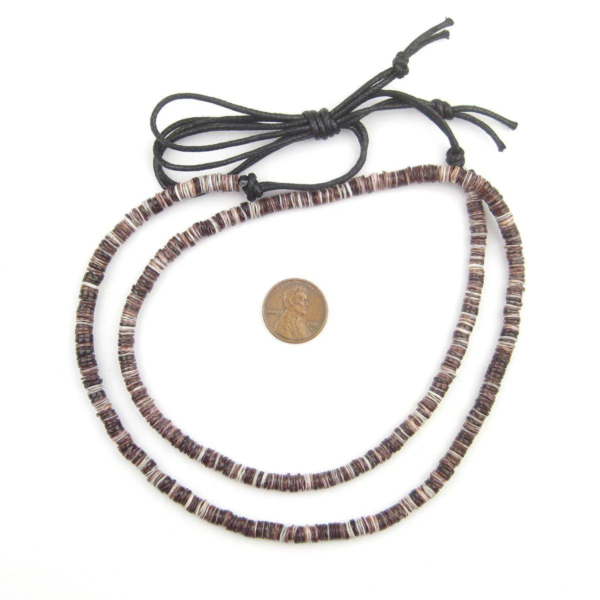 Oyster Natural Shell Heishi Beads 5mm Purple 26 Inch Strand