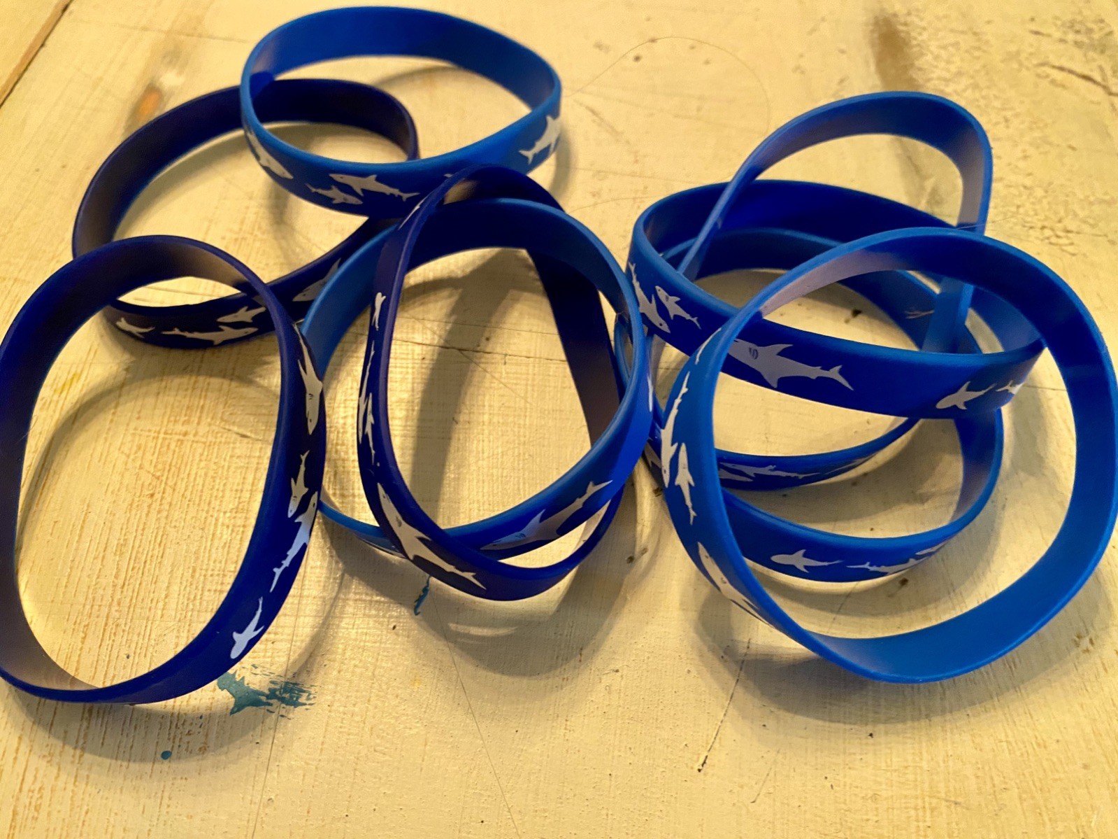 9 Shark Bracelets Rubber Wristband Sea Animal Beach Jewelry Bracelet for