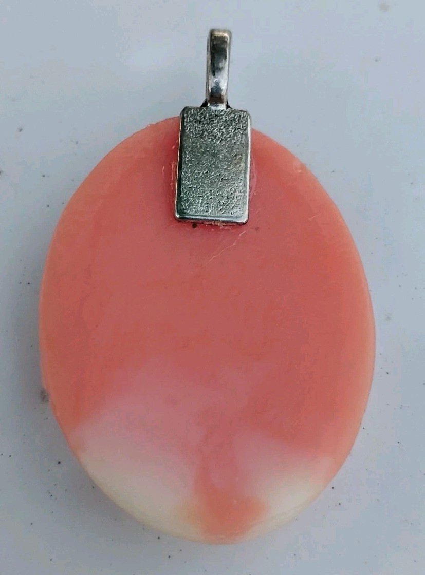 Christmas Tree Resin Cameo 40x30mm Holiday Theme Cabochon Carnelian Ivory