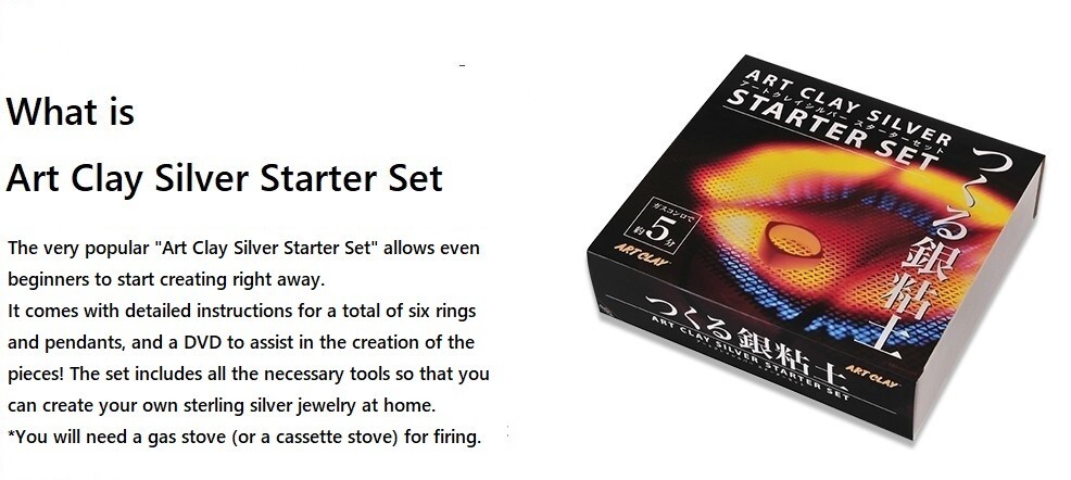 Art Clay Silver Starter Set Original Accessory (with 10g precious clay silver)