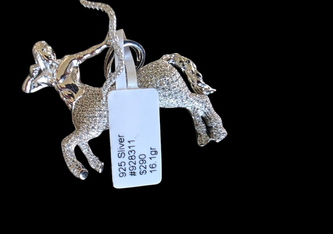 Sterling Silver 925 Moissanite Sagittarius Zodiac Centaur Pendant Charm